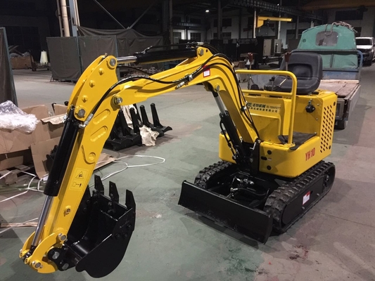 Mini excavador de la correa eslabonada del mini del excavador SJ10 de la máquina tambor del doble para la pequeña área de trabajo 950kgs